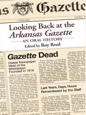 cover image of Looking Back at the Arkansas Gazette